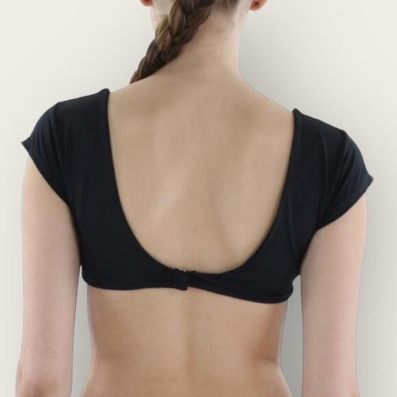 NWT | TiniBikini | Solid Ring Bikini Top | Black | Small - Picture 3 of 14